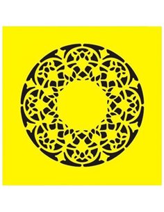 Στένσιλ πλαστικό "Μοτίβο 1" 16x16εκ.  (ST0133)