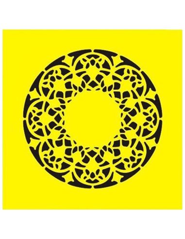 Στένσιλ πλαστικό "Μοτίβο 1" 16x16εκ.  (ST0133)