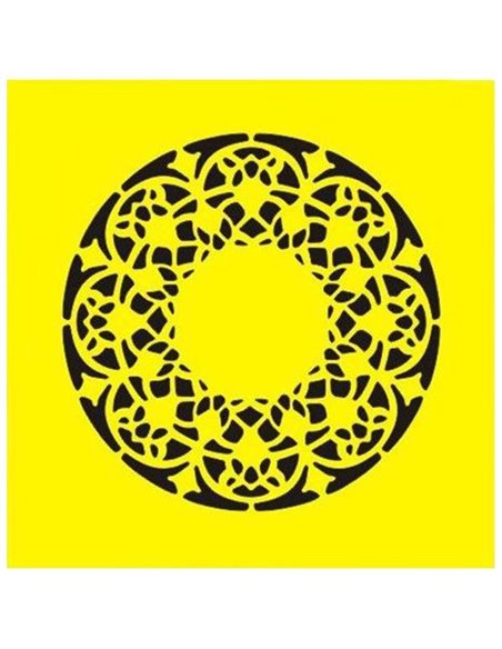 Στένσιλ πλαστικό "Μοτίβο 1" 16x16εκ.  (ST0133)