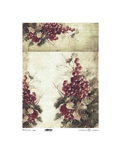 Ριζόχαρτο "grapes" 42x29.7εκ.   (ITD-R129L)