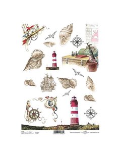 Ριζόχαρτο "navy" 21x29εκ.   (ITD-R407)