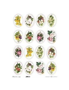 Ριζόχαρτο "bouquets" 42x29.7εκ.   (ITD-R184L)