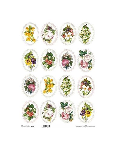 Ριζόχαρτο "bouquets" 42x29.7εκ.   (ITD-R184L)