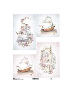 Ριζόχαρτο "new born" 21x29εκ.   (ITD-R657)