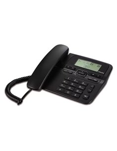 PHILIPS ενσύρματο τηλέφωνο M20B-00, λειτουργία ανοιχτής ακρόασης, μαύρο