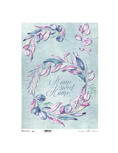 Ριζόχαρτο "wreath 1" 42x29.7εκ.   (ITD-R050L)