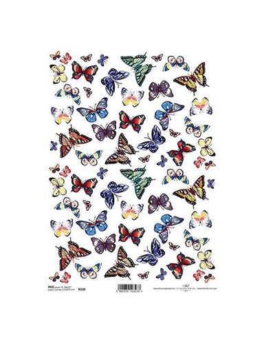 Ριζόχαρτο "butterflies 2" 21x29εκ.   (ITD-R130)