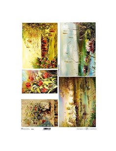 Ριζόχαρτο "painting 3" 42x29.7εκ.   (ITD-R081L)