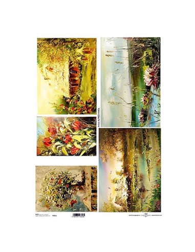 Ριζόχαρτο "painting 3" 42x29.7εκ.   (ITD-R081L)