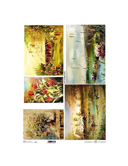 Ριζόχαρτο "painting 3" 42x29.7εκ.   (ITD-R081L)