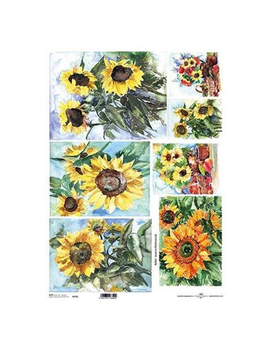 Ριζόχαρτο "sunflower" 42x29.7εκ.   (ITD-R094L)