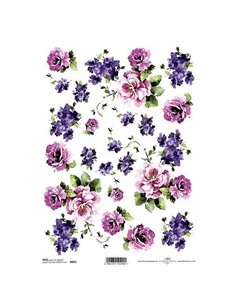 Ριζόχαρτο "forget me not" 21x29εκ.   (ITD-R093)