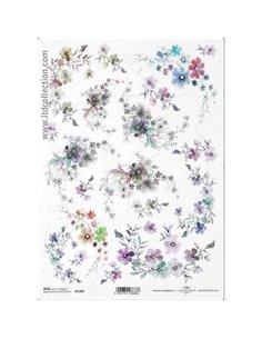 Ριζόχαρτο "Small flowers" 21x29εκ.   (ITD-R1369)