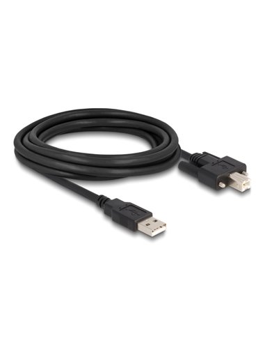 DELOCK καλώδιο USB σε USB Type B 87215, 3m, μαύρο