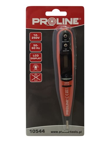 PROLINE ανιχνευτής τάσης 10544 με εύρος μέτρησης 12-250V, 50-500Hz, 16cm