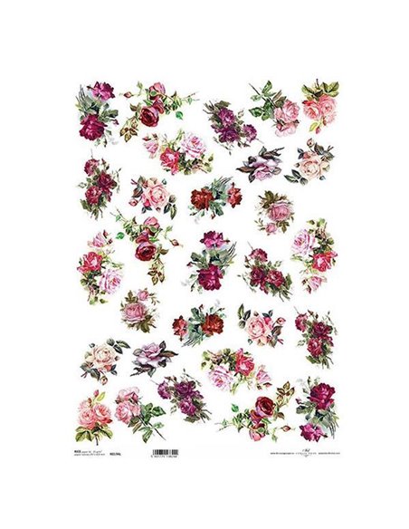 Ριζόχαρτο "roses 1" 42x29.7εκ.   (ITD-R194L)