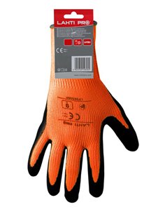 LAHTI PRO γάντια εργασίας L2508 προστασία ψύχους, 10/XL, πορτοκαλί-μαύρο