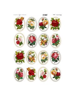 Ριζόχαρτο "bouquets 2" 42x29.7εκ.   (ITD-R183L)