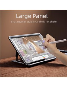 Μεταλλική βάση για tablet CT-PS02-AG, 7-12.9", ρυθμιζόμενο ύψος, γκρι