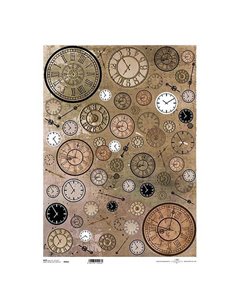 Ριζόχαρτο "clocks" 42x29.7εκ.   (ITD-R006L)