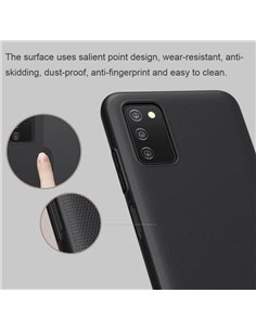 NILLKIN θήκη Super Frosted Shield για Samsung Galaxy A03S/A037G, μαύρη