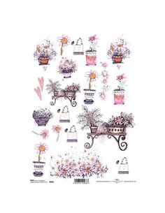 Ριζόχαρτο "pottery" 21x29εκ.   (ITD-R091)