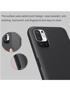 NILLKIN θήκη Super Frosted Shield για Xiaomi Note 11 5G/M4 Pro 5G, μαύρη