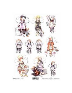 Ριζόχαρτο "angels" 21x29εκ.   (ITD-R089)