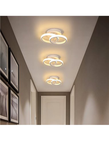 POWERTECH LED φωτιστικό οροφής HLL-0082, 20W, 1700lm, 24.5x16.5cm, λευκό