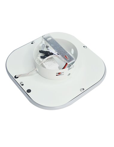 POWERTECH LED φωτιστικό οροφής HLL-0083, 28W, 2400lm, 21x21cm, μαύρο