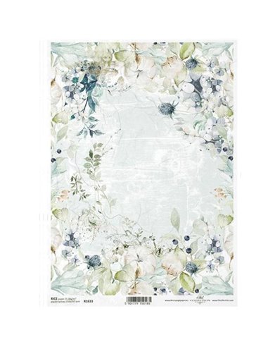 Ριζόχαρτο "floral compositions" 21x29.7εκ.   (ITD-R1633)