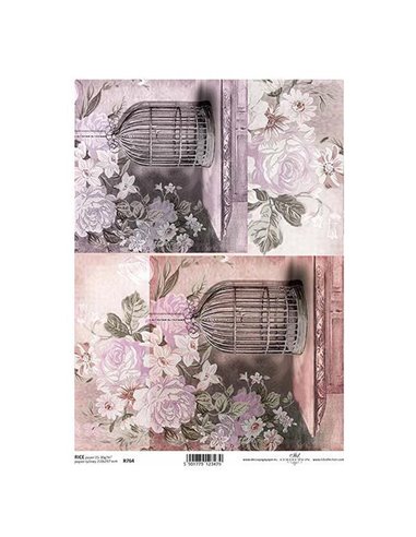 Ριζόχαρτο "cages" 21x29εκ.   (ITD-R764)