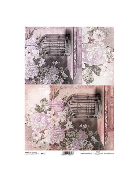 Ριζόχαρτο "cages" 21x29εκ.   (ITD-R764)