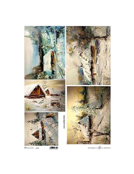 Ριζόχαρτο "painting" 42x29.7εκ.   (ITD-R079L)