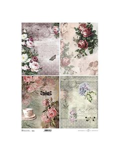 Ριζόχαρτο "vintage" 42x29.7εκ.   (ITD-R054L)