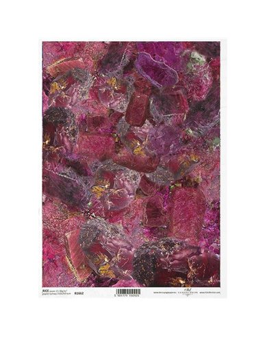Ριζόχαρτο "precious stones purple" 21x29.7εκ.   (ITD-R1662)