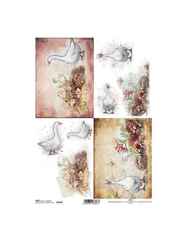 Ριζόχαρτο "goose" 21x29εκ.   (ITD-R1348)