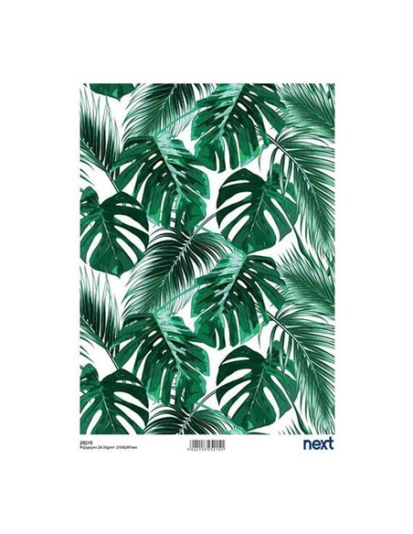 Next ριζόχαρτο "leaves 1" 21x29εκ.