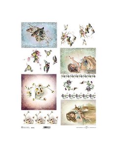 Ριζόχαρτο "spring" 42x29.7εκ.   (ITD-R193L)