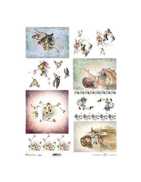 Ριζόχαρτο "spring" 42x29.7εκ.   (ITD-R193L)