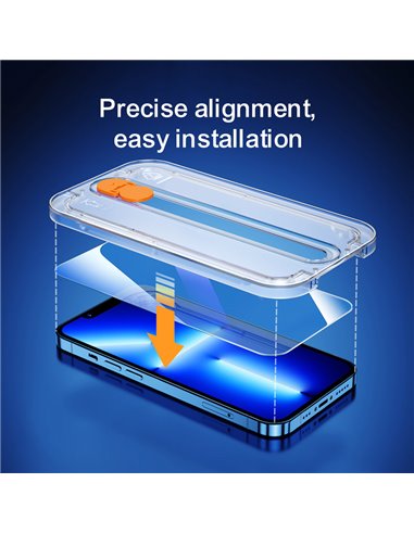 JOYROOM tempered glass 9H με kit τοποθέτησης για iPhone 13/13 Pro