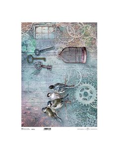 Ριζόχαρτο "vintage 1" 42x29.7εκ.   (ITD-R175L)