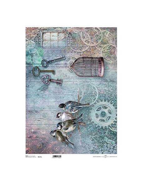 Ριζόχαρτο "vintage 1" 42x29.7εκ.   (ITD-R175L)