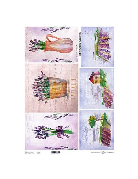 Ριζόχαρτο "levander 1" 42x29.7εκ.   (ITD-R117L)