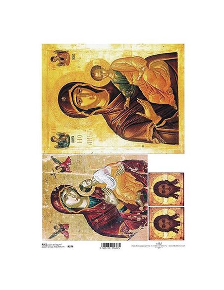 Ριζόχαρτο "Αγιογραφία" 21x29εκ.   (ITD-R574)