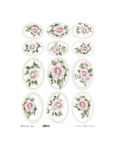 Ριζόχαρτο "bouquets 1" 42x29.7εκ.   (ITD-R182L)