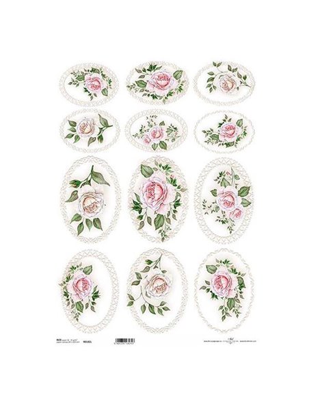 Ριζόχαρτο "bouquets 1" 42x29.7εκ.   (ITD-R182L)