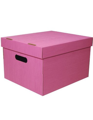 Νext κουτί fabric ροζ Α4 Υ19x30x25,5εκ.