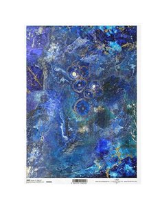 Ριζόχαρτο "precious stones navy blue" 21x29.7εκ.   (ITD-R1661)