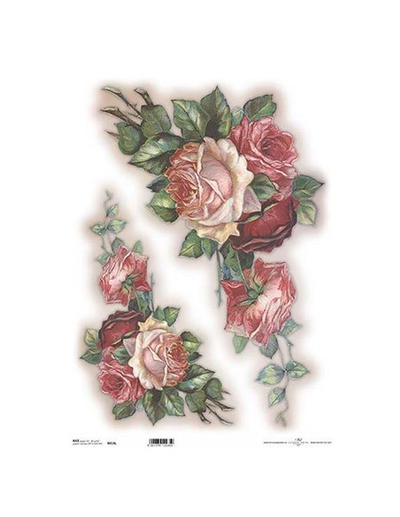Ριζόχαρτο "roses 2" 42x29.7εκ.   (ITD-R014L)